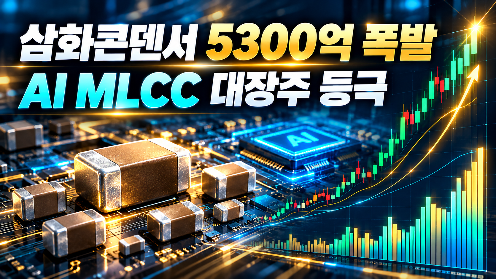 삼화콘덴서 5300억 터지며 +18.76% 마감, AI 데이터센터발 MLCC 품귀? 다음 주 핵심은 147,500원 돌파입니다
