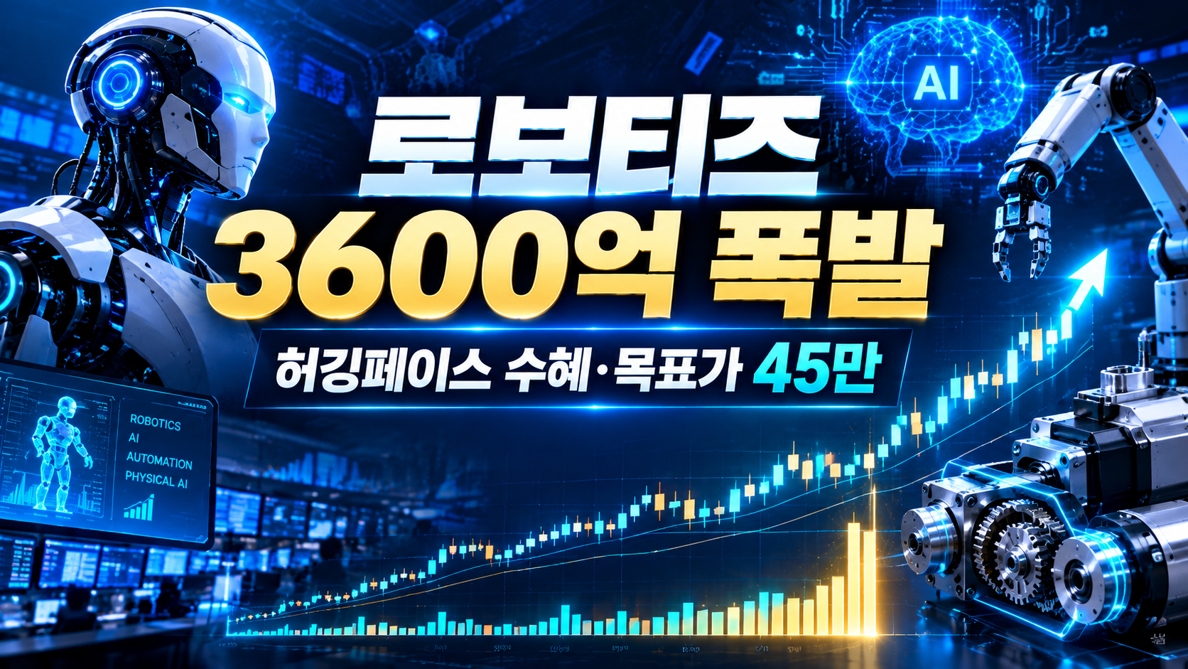 로보티즈 3600억 터지며 323,500원 마감, 허깅페이스 ‘초과 수요’ 폭발… 내일은 334,500원 돌파가 승부처입니다
