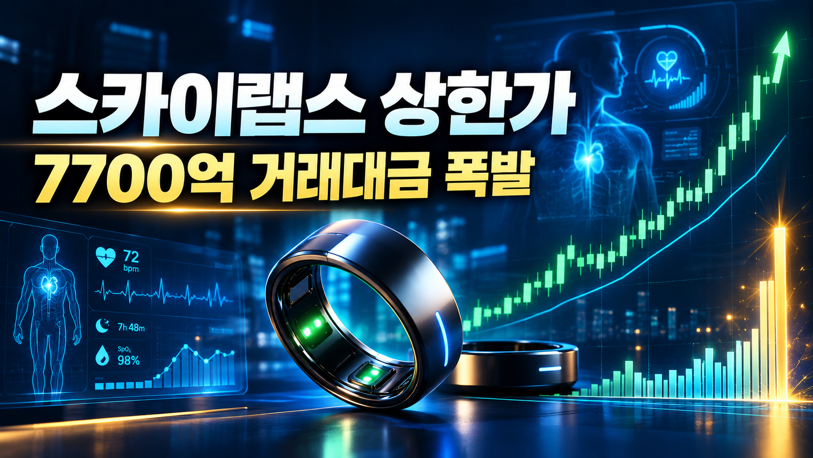 스카이랩스 7700억 터지며 상한가 굳히기, AI 반지 헬스케어 폭발… 오후장 핵심은 30,550원 잠금입니다